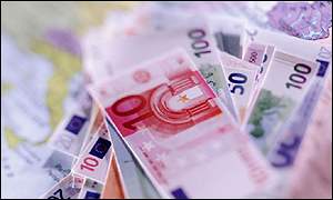 Euro bank notes